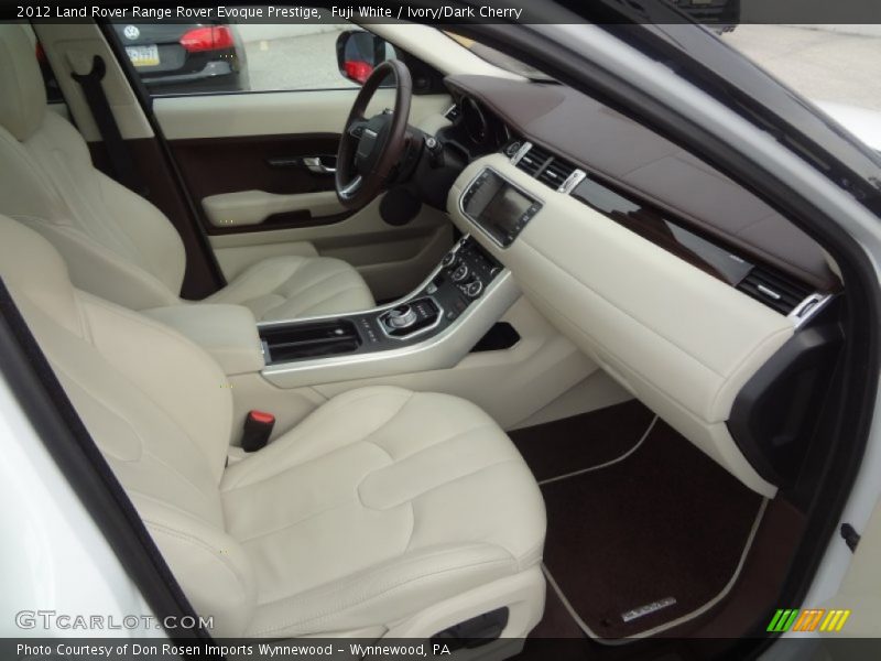 Fuji White / Ivory/Dark Cherry 2012 Land Rover Range Rover Evoque Prestige