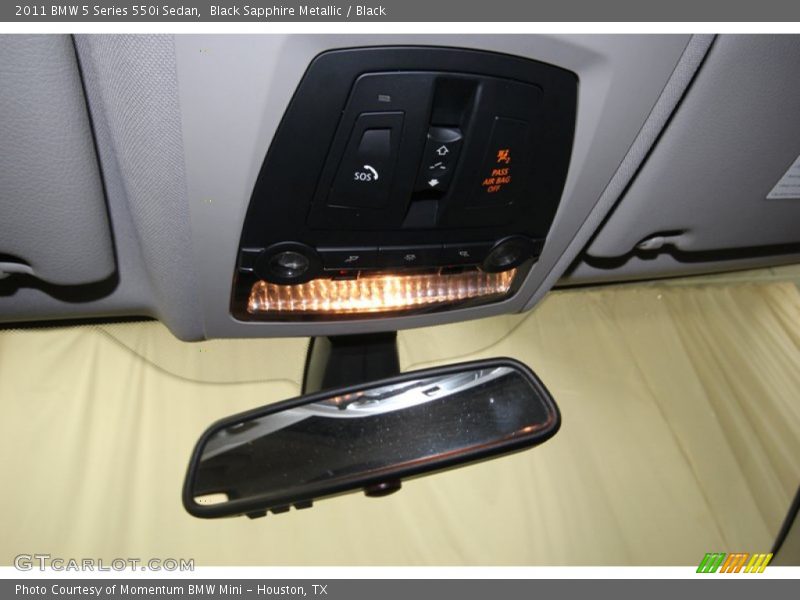Black Sapphire Metallic / Black 2011 BMW 5 Series 550i Sedan