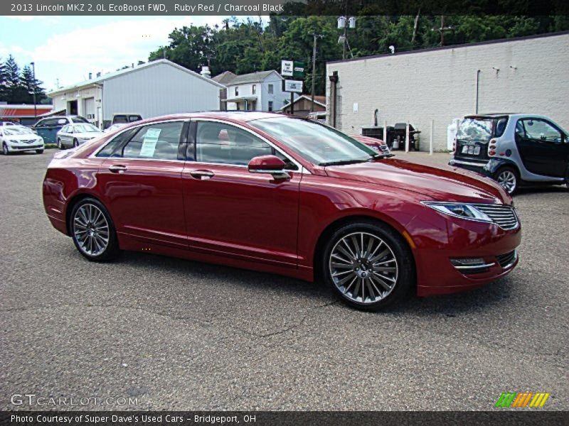 Ruby Red / Charcoal Black 2013 Lincoln MKZ 2.0L EcoBoost FWD