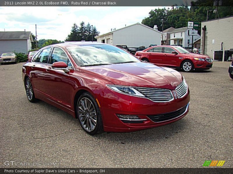 Ruby Red / Charcoal Black 2013 Lincoln MKZ 2.0L EcoBoost FWD