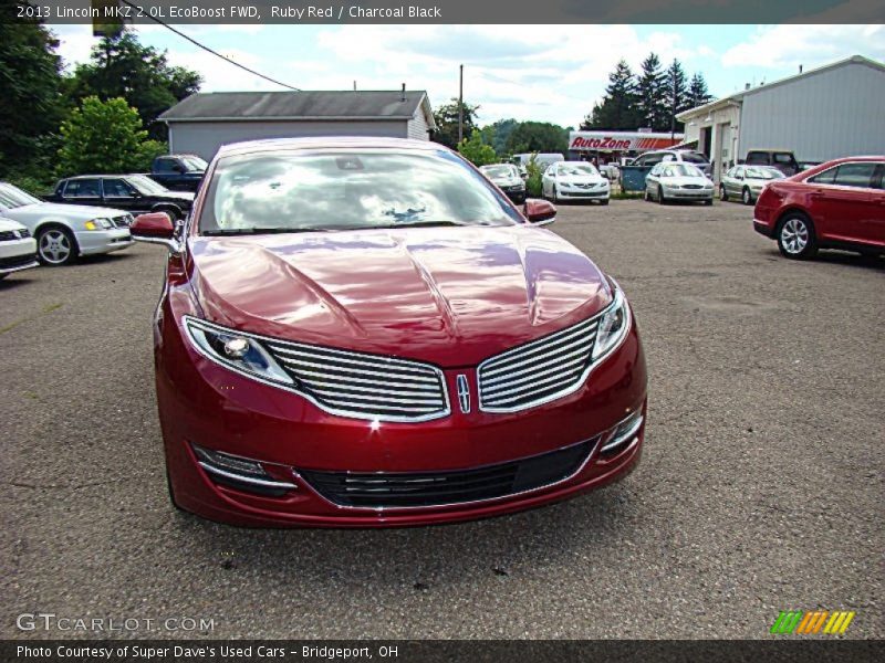 Ruby Red / Charcoal Black 2013 Lincoln MKZ 2.0L EcoBoost FWD