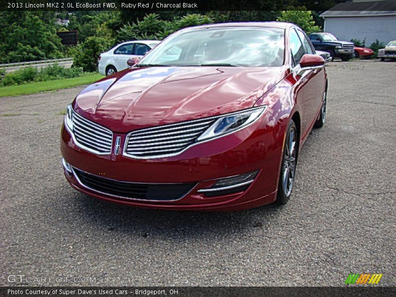 Ruby Red / Charcoal Black 2013 Lincoln MKZ 2.0L EcoBoost FWD