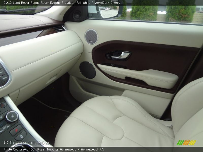 Fuji White / Ivory/Dark Cherry 2012 Land Rover Range Rover Evoque Prestige