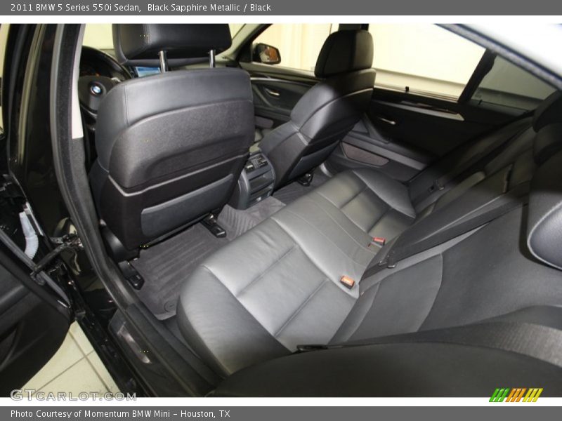 Black Sapphire Metallic / Black 2011 BMW 5 Series 550i Sedan