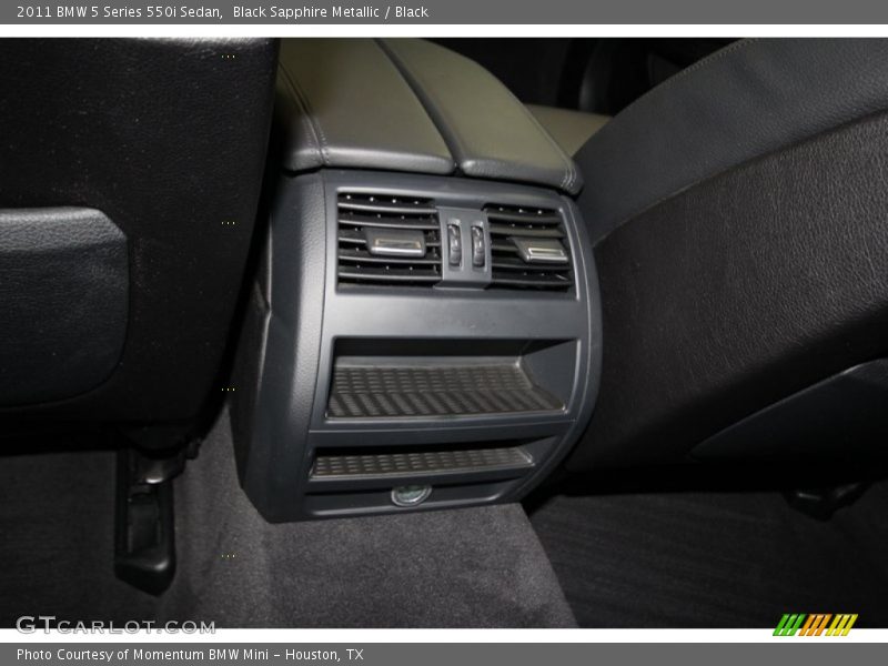 Black Sapphire Metallic / Black 2011 BMW 5 Series 550i Sedan
