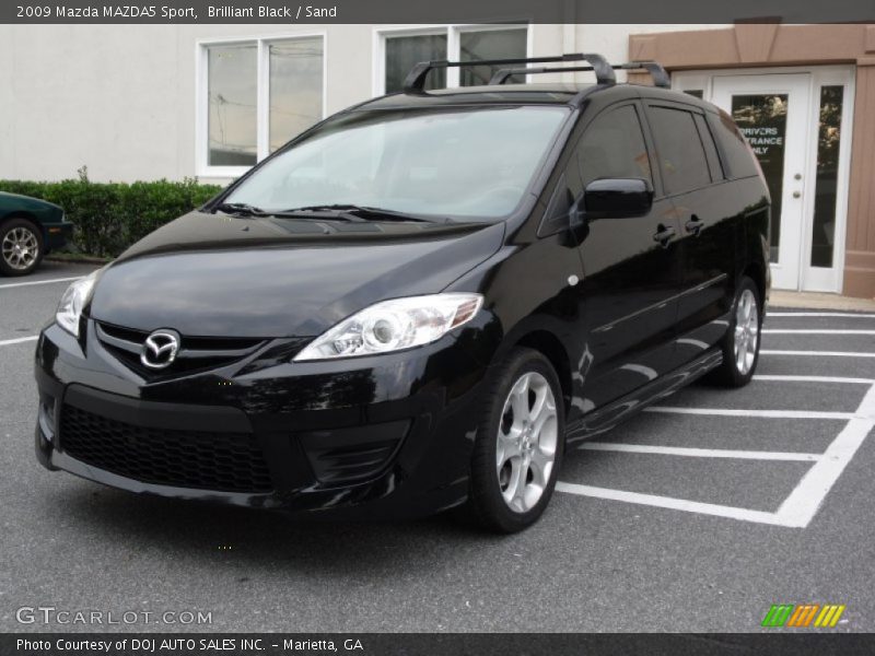 Brilliant Black / Sand 2009 Mazda MAZDA5 Sport