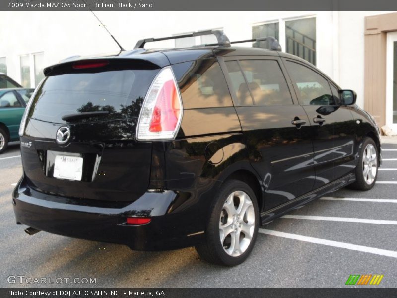 Brilliant Black / Sand 2009 Mazda MAZDA5 Sport