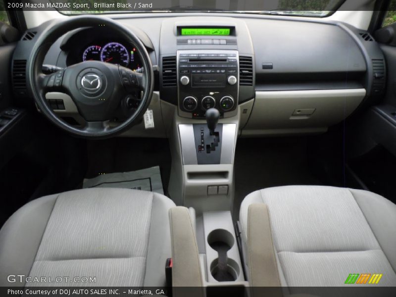 Dashboard of 2009 MAZDA5 Sport