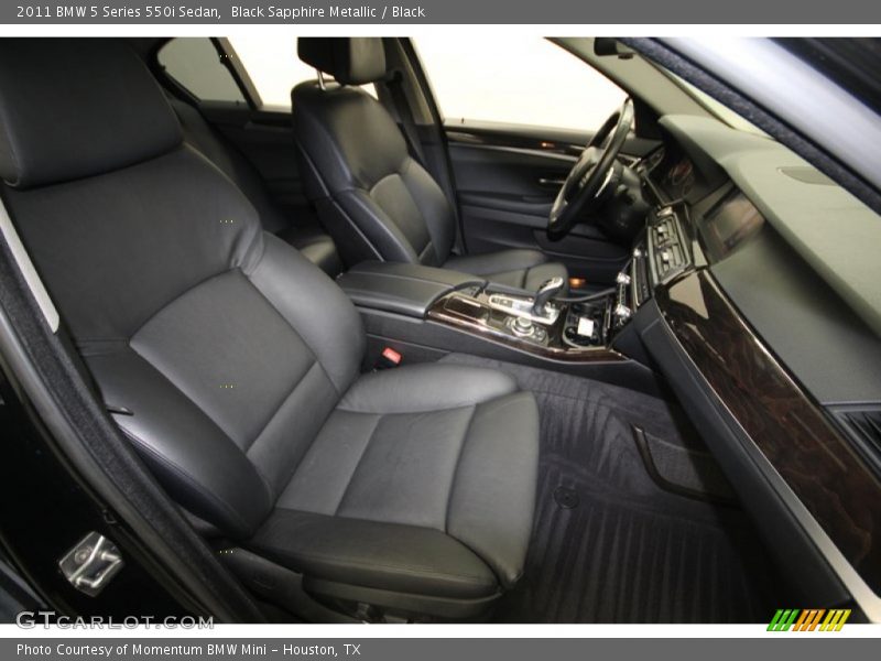Black Sapphire Metallic / Black 2011 BMW 5 Series 550i Sedan