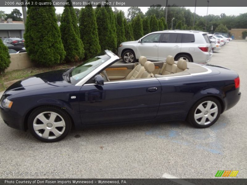  2006 A4 3.0 quattro Cabriolet Moro Blue Pearl Effect