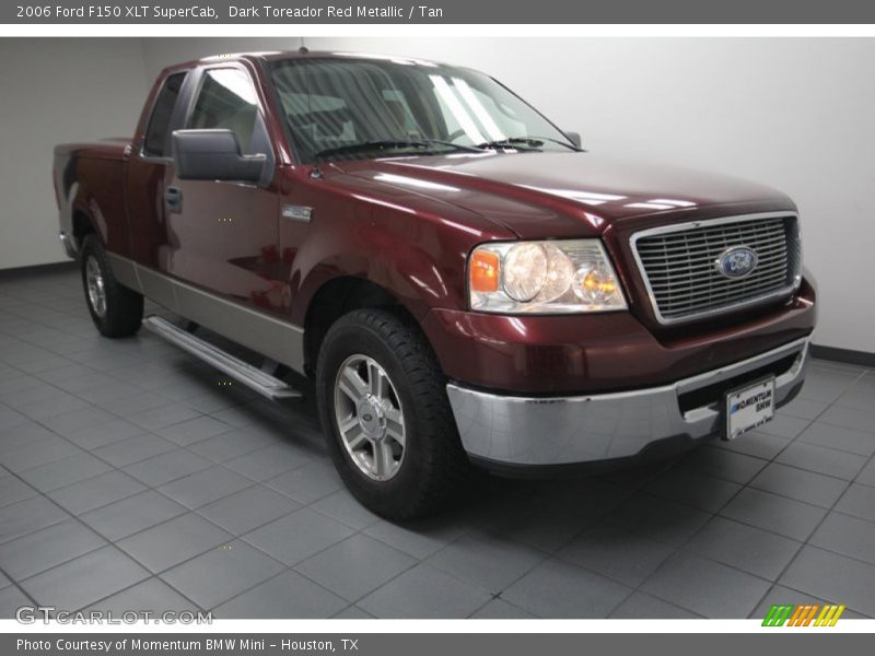 Dark Toreador Red Metallic / Tan 2006 Ford F150 XLT SuperCab