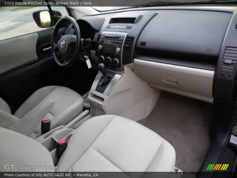 Dashboard of 2009 MAZDA5 Sport