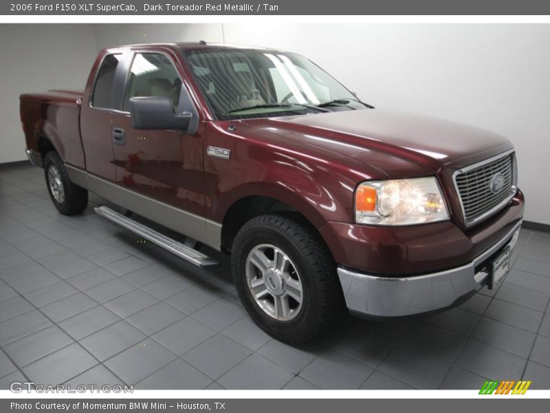 Dark Toreador Red Metallic / Tan 2006 Ford F150 XLT SuperCab