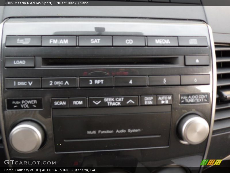 Controls of 2009 MAZDA5 Sport
