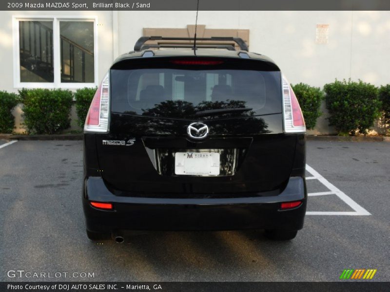 Brilliant Black / Sand 2009 Mazda MAZDA5 Sport