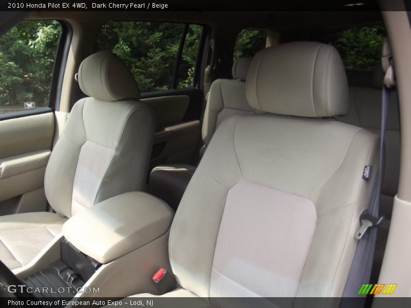 Dark Cherry Pearl / Beige 2010 Honda Pilot EX 4WD