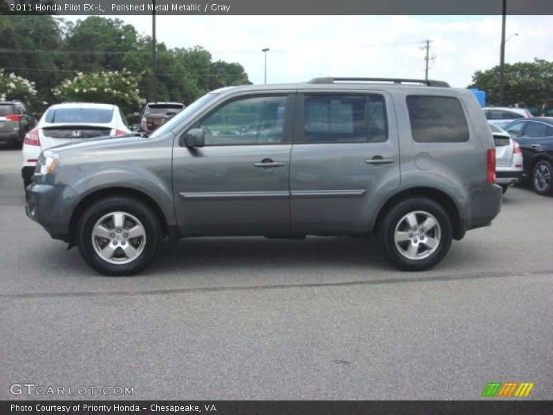 Polished Metal Metallic / Gray 2011 Honda Pilot EX-L