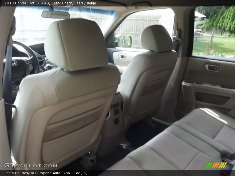 Dark Cherry Pearl / Beige 2010 Honda Pilot EX 4WD