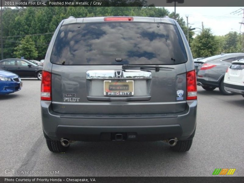 Polished Metal Metallic / Gray 2011 Honda Pilot EX-L