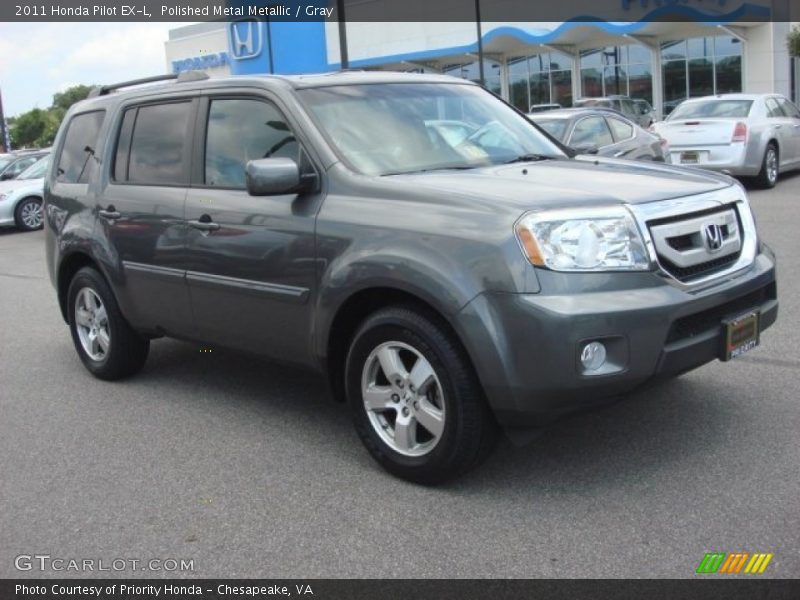 Polished Metal Metallic / Gray 2011 Honda Pilot EX-L