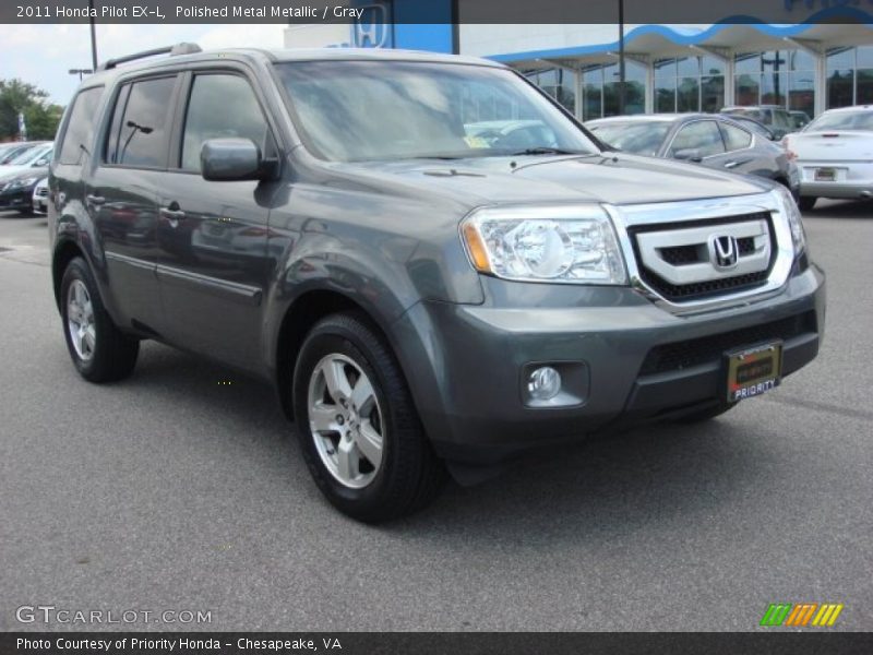 Polished Metal Metallic / Gray 2011 Honda Pilot EX-L