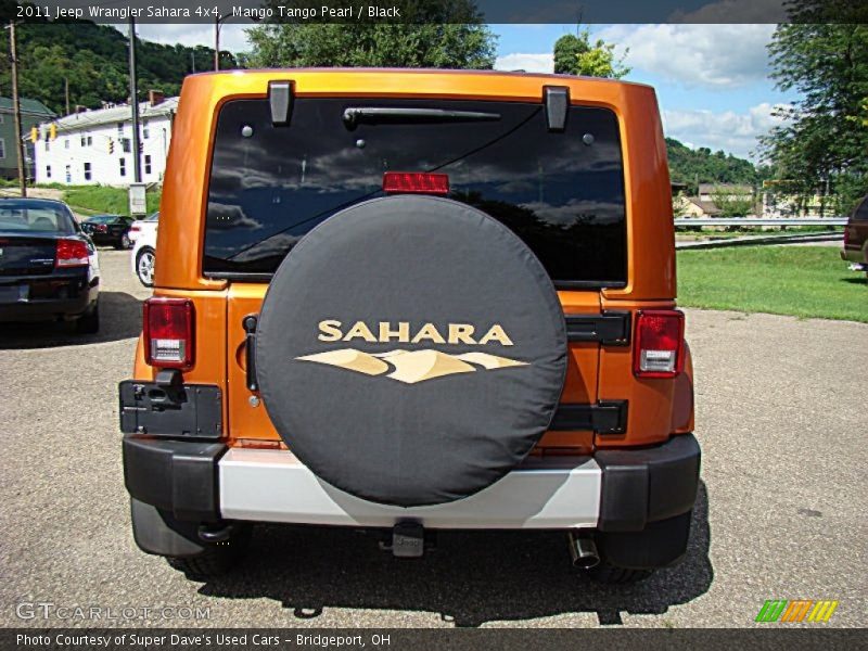 Mango Tango Pearl / Black 2011 Jeep Wrangler Sahara 4x4