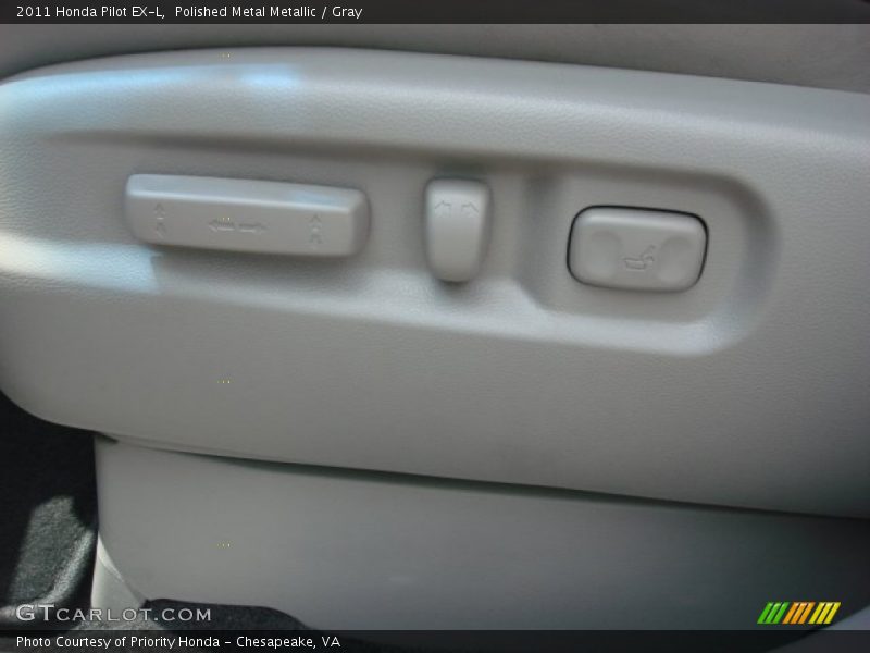 Polished Metal Metallic / Gray 2011 Honda Pilot EX-L