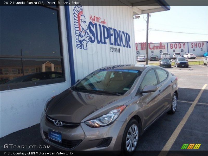 Desert Bronze / Beige 2012 Hyundai Elantra GLS