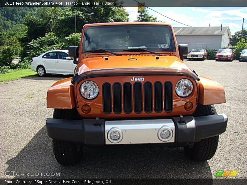 Mango Tango Pearl / Black 2011 Jeep Wrangler Sahara 4x4