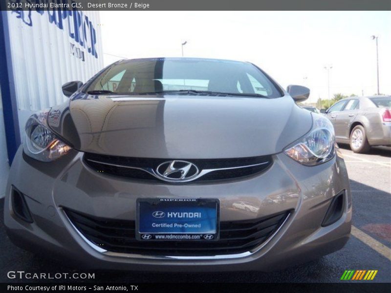 Desert Bronze / Beige 2012 Hyundai Elantra GLS