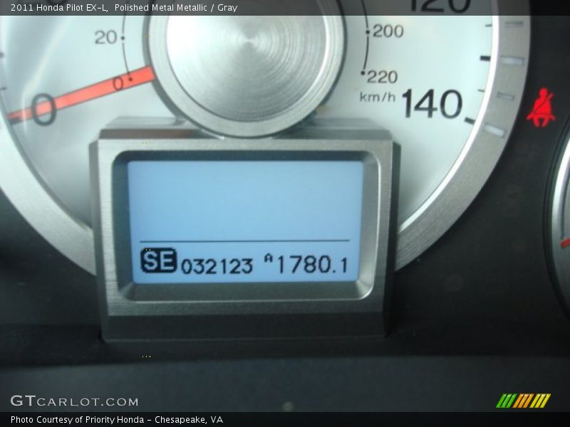 Polished Metal Metallic / Gray 2011 Honda Pilot EX-L