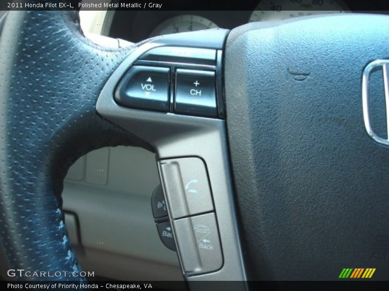 Polished Metal Metallic / Gray 2011 Honda Pilot EX-L