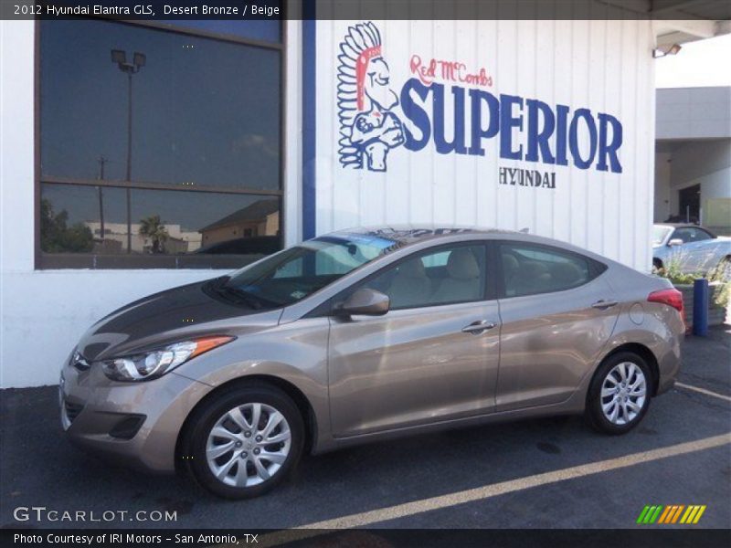 Desert Bronze / Beige 2012 Hyundai Elantra GLS