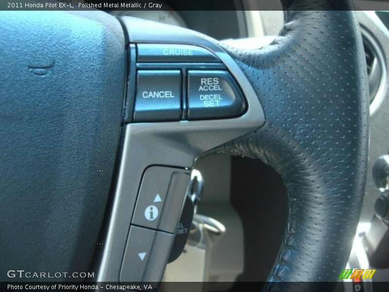 Polished Metal Metallic / Gray 2011 Honda Pilot EX-L