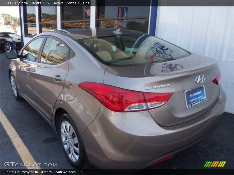Desert Bronze / Beige 2012 Hyundai Elantra GLS