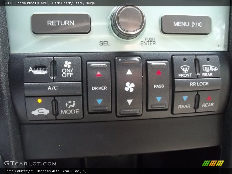 Dark Cherry Pearl / Beige 2010 Honda Pilot EX 4WD