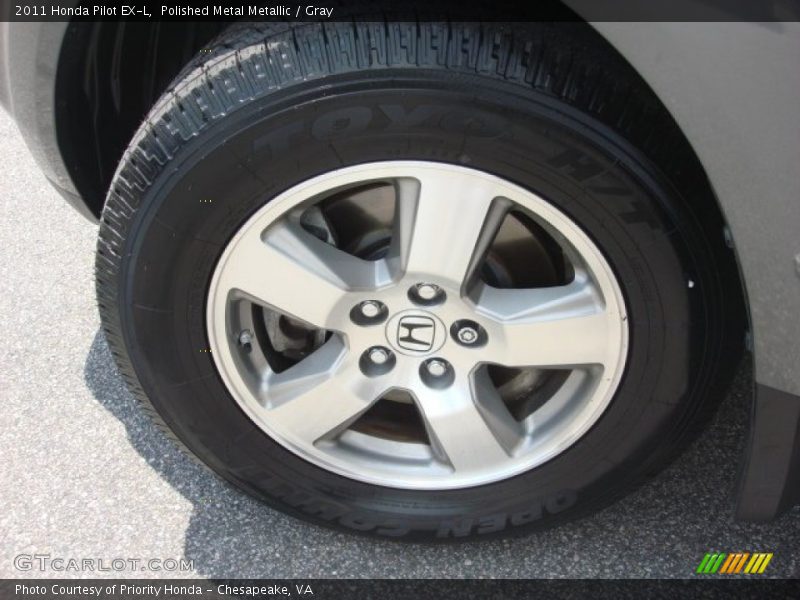Polished Metal Metallic / Gray 2011 Honda Pilot EX-L