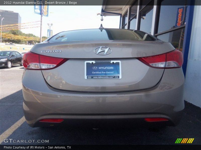 Desert Bronze / Beige 2012 Hyundai Elantra GLS