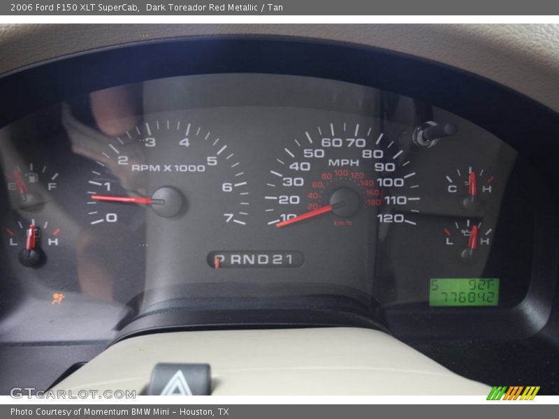 Dark Toreador Red Metallic / Tan 2006 Ford F150 XLT SuperCab