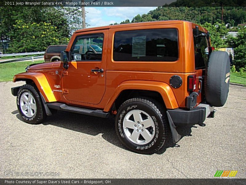 Mango Tango Pearl / Black 2011 Jeep Wrangler Sahara 4x4