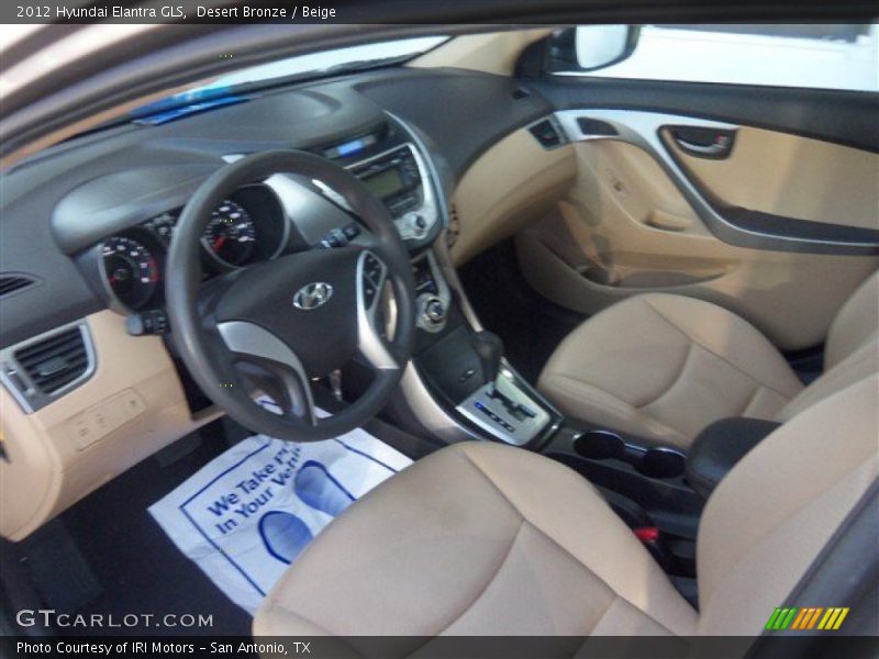 Desert Bronze / Beige 2012 Hyundai Elantra GLS