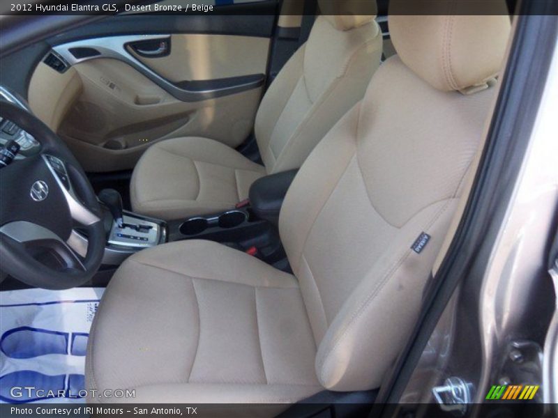 Desert Bronze / Beige 2012 Hyundai Elantra GLS