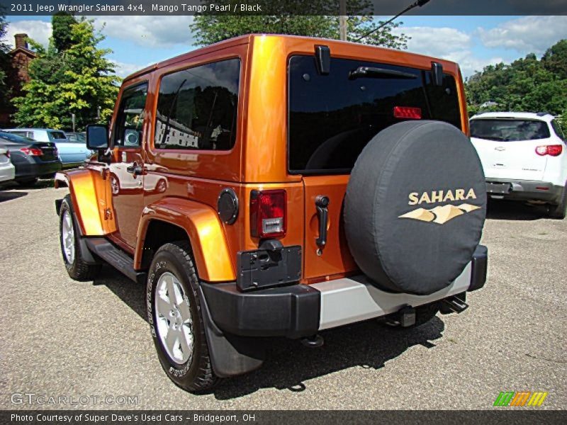 Mango Tango Pearl / Black 2011 Jeep Wrangler Sahara 4x4