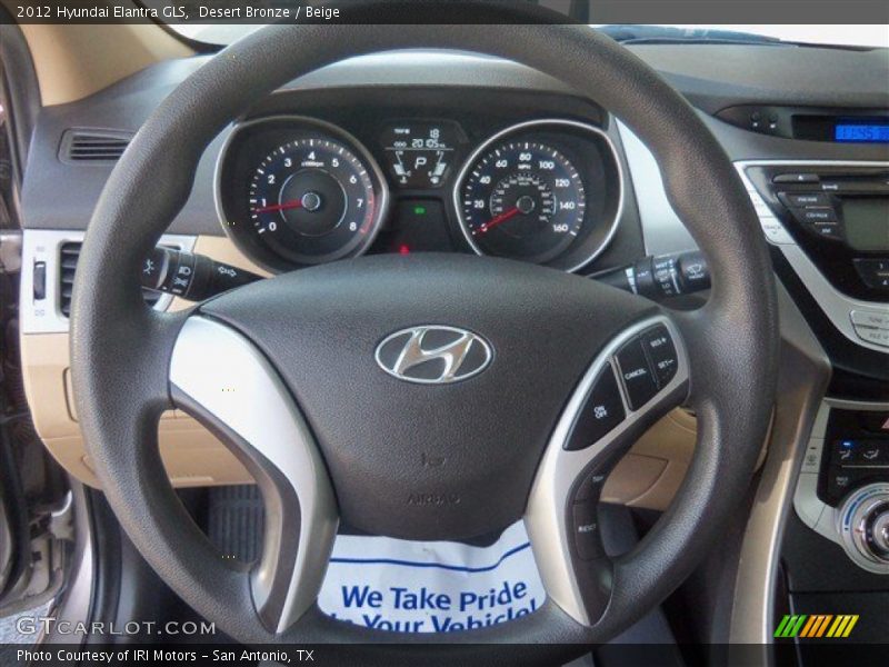 Desert Bronze / Beige 2012 Hyundai Elantra GLS