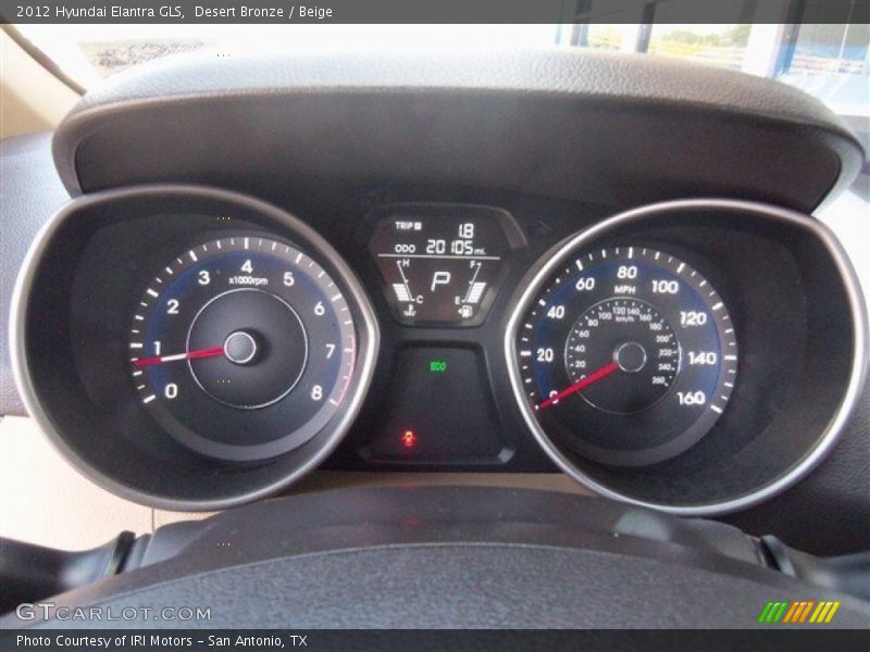 Desert Bronze / Beige 2012 Hyundai Elantra GLS