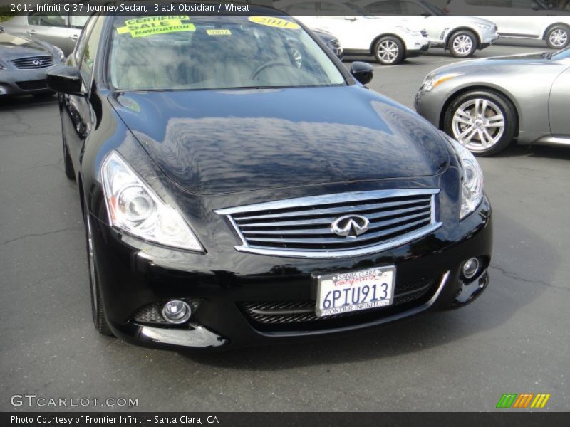 Black Obsidian / Wheat 2011 Infiniti G 37 Journey Sedan