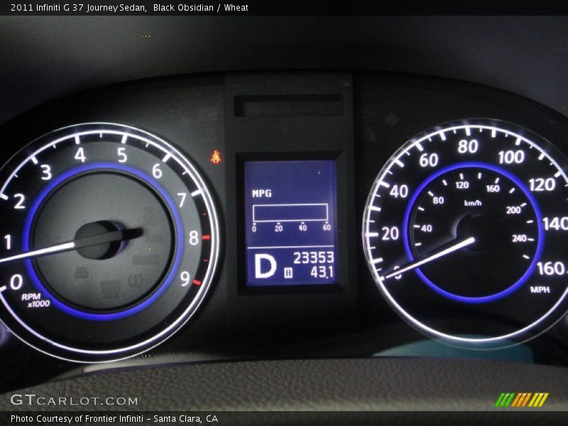 Black Obsidian / Wheat 2011 Infiniti G 37 Journey Sedan
