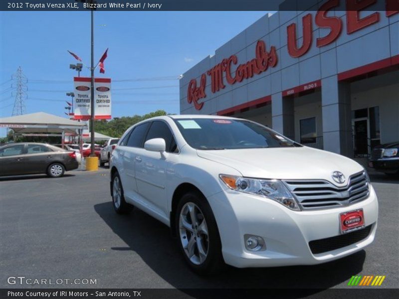 Blizzard White Pearl / Ivory 2012 Toyota Venza XLE