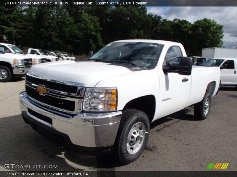 Summit White / Dark Titanium 2014 Chevrolet Silverado 2500HD WT Regular Cab