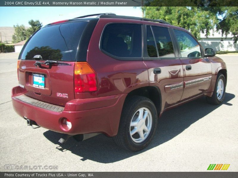 Monterey Maroon Metallic / Medium Pewter 2004 GMC Envoy SLE 4x4